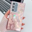 Samsung Galaxy A35 5G Pink Feathers Glitter TPU Case with Lens Film - 1