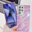 Samsung Galaxy A35 5G Glitter TPU Case with Lens Film - Purple Wrinkles - 2