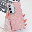 Samsung Galaxy S25+ 5G Glitter TPU Case with Lens Film - Pink Shell - 1