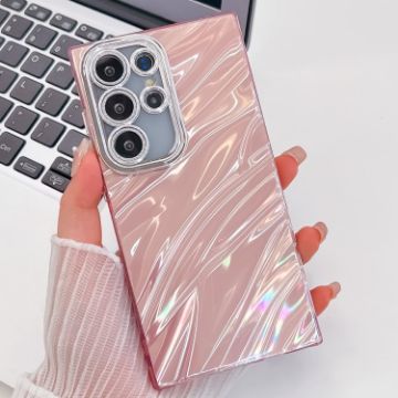 Samsung Galaxy S25 Ultra 5G Pink Glitter TPU Case with Lens Film - 1