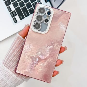 Samsung Galaxy S25 Ultra 5G Pink Glitter TPU Case with Lens Film - 1