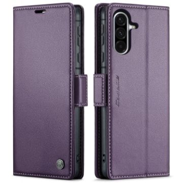 Samsung Galaxy A56 CaseMe 023 Butterfly Buckle Leather Case Purple - 1