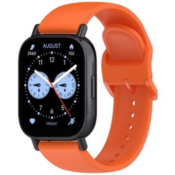 Redmi Watch 5 Lite Orange Silicone Band - Pure Color Buckle Strap - 1