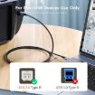 ENKAY ENK-CB170 2m USB C to USB 2.0 B Printer Scanner Cable Nylon Braided - 3