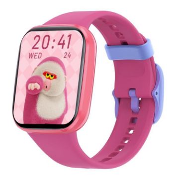 Wish 6 1.69" TFT Screen IP68 Waterproof Kids Smart Watch - Pink - 1