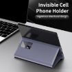 Samsung Galaxy Z Fold4 Leather Case with Card Slot, Smart View Window - 6