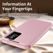 Samsung Galaxy A56 5G Pink Leather Phone Case with Card Slot - 4