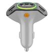 C8 Bluetooth 5.3 Receiver Car Charger with AUX & Dual USB Ports (Grey) - 2