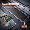 C8 Bluetooth 5.3 Receiver Car Charger with AUX & Dual USB Ports (Grey) - 5