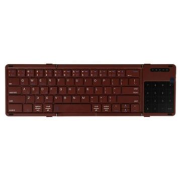 Portable Foldable Wireless Bluetooth Keyboard with Touchpad - B077T - 1