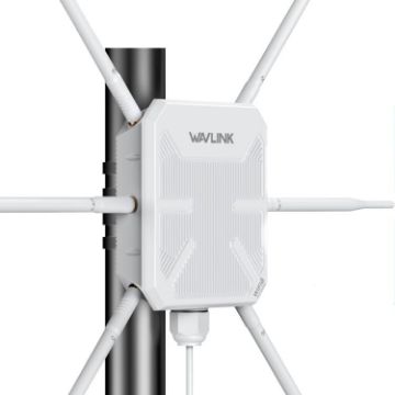 WAVLINK WN588HX3 AX3000 Outdoor WiFi Extender, 6 Antennas, UK Plug - 1