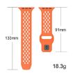 Apple Watch Mesh Reverse Buckle Silicone Band Wine Red 46/49/45/44mm - 6