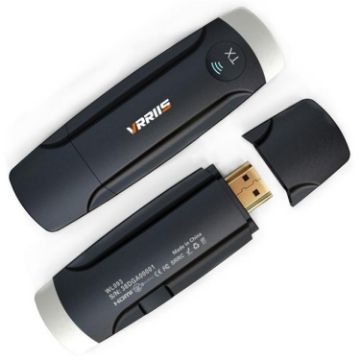 VRRIIS 093 Wireless HDMI Extender - HD Video Transmitter Receiver (Silver+Black) - 1