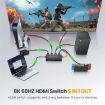 8K HDMI 2.1 Switch 5x1 for Home Theater/Office - EU Plug, 60Hz Gaming - 2
