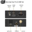 ARC HDTV Speaker Audio Extractor Converter, ARC to SPDIF Coaxial 3.5mm - 2