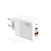 GaN PD 45W + QC3.0 USB Charger EU Plug White - Fully Compatible Protocol - 1