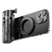 2 In 1 Magnetic Tripod Phone Holder & Selfie Stick with Keyring - Black - 4
