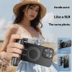 2 In 1 Magnetic Tripod Phone Holder & Selfie Stick with Keyring - Black - 7