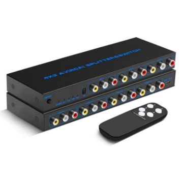 RCA AV Signal Switcher 4 In 3 Out Composite Splitter Box - US Plug - 1