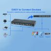 RCA AV Signal Switcher 4 In 3 Out Composite Splitter Box - US Plug - 9