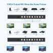 RCA AV Switcher 4 In 3 Out Composite Signal Splitter Box - EU Plug - 6