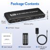 JQF2 4K Seamless Switcher 6x1 HDMI Multiviewer US Plug - 9