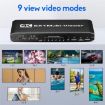 JQF2 4K HDMI Multiviewer Seamless Switcher 6x1 EU Plug Display Splitter - 4