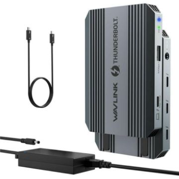 WAVLINK UTD49T 100W PD USB-A Thunderbolt 4 Hub Adapter (UK Plug) - 1