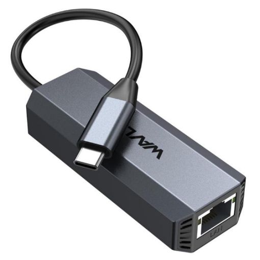 WAVLINK WL-NWU341G USB-C to 5000Mbps RJ45 Ethernet Adapter for Laptops - 1