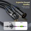 JUNSUNMAY 3m 4 Pin XLR Male to Female Headphone Audio Adapter Cable - 4