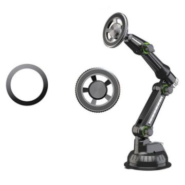 XWJ-JX04 Magnetic Car Mount with Suction Cup Base & Long Arm Holder - 1