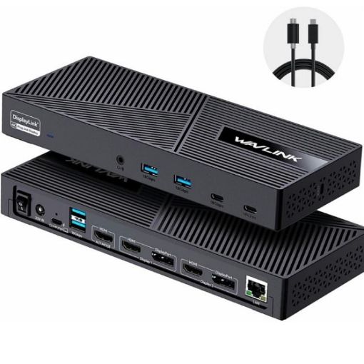 WAVLINK UG63PD25 15-in-1 Docking Station, Triple Display, 130W Power (AU Plug) - 1