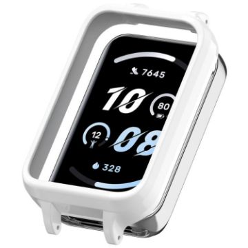 For Honor Band 10 PC Ear Half Coverage Hollow Watch Case - White - 1