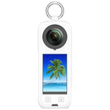 Insta360 X5 White Silicone Protective Case - Durable Camera Cover - 1