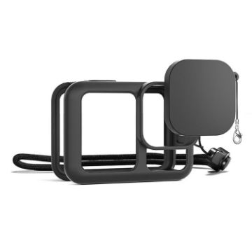 GoPro HERO13 Black Silicone Case with Wrist Strap & Lens Cover - 1
