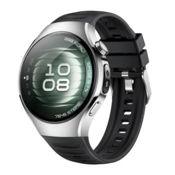 Huawei Watch 5 42mm Black Corrugated Silicone Band - 1