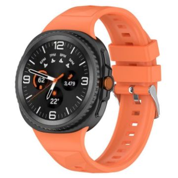Samsung Galaxy Watch 8 Ice Crystal Silicone Band 40/44mm Papaya Color - 1