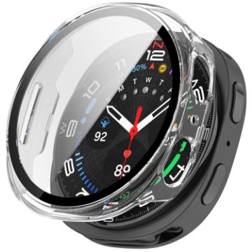 Samsung Galaxy Watch 8 40mm Transparent Tempered Film PC Case - 1