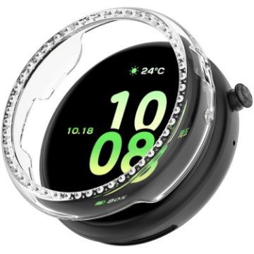 For Honor Watch Fit Diamond TPU Case - Transparent, Half Coverage - 1
