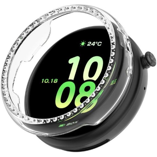 For Honor Watch Fit Diamond TPU Case - Transparent, Half Coverage - 1