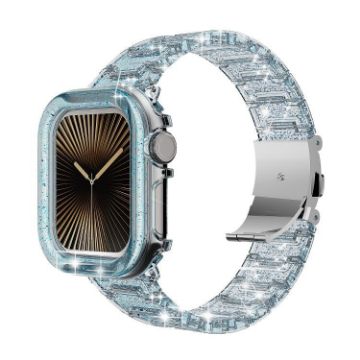 Apple Watch Series 10 46mm Chameleon Case & Resin Band (Blue) - 1