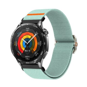 Universal 20mm Mechanical Drip Elastic Nylon Watch Band - Lotus Blue - 1