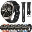 Huawei Watch 5 46mm Black Corrugated Silicone Band - 2