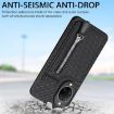 Huawei nova 14 Blue Carbon Fiber Vertical Flip Zipper Phone Case - 9
