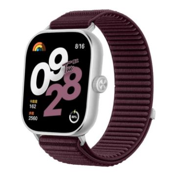 Redmi Watch 5/4 Plum Woven Nylon Hook & Loop Fastener Band - 1