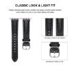 Genuine Leather Watch Band for Apple Watch 46/49/45/44mm - Black - 6
