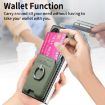 Samsung Galaxy Z Fold4 5G Green Twill Fabric Card Bag Ring Case - 5