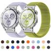 22mm Wilderness Green Woven Nylon Hook & Loop Fastener Watch Band - 2
