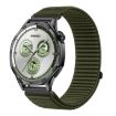 22mm Spruce Green Woven Nylon Hook & Loop Fastener Watch Band - 1