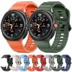 Samsung Galaxy Watch 8 40mm/44mm Red Silicone Band Wave Black Buckle - 3